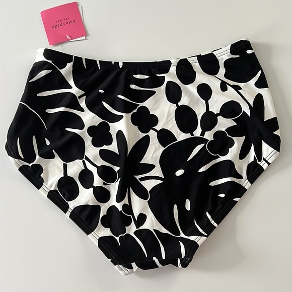 Kate Spade Monstera Grove High Waist Bikini Bottom - Picture 6 of 10